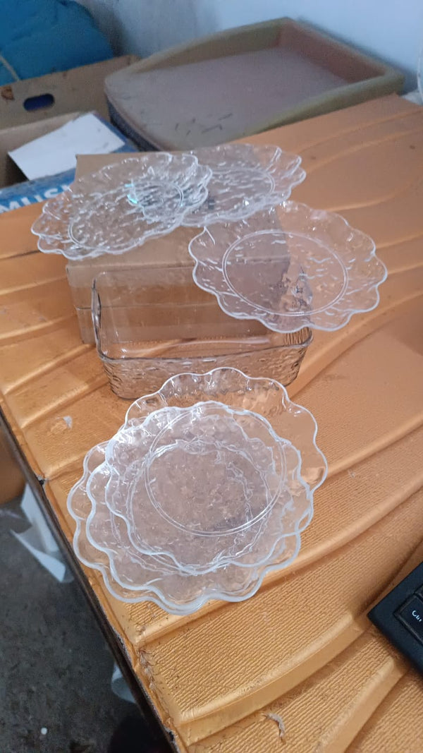 9 in 1 Plastic Bowl With Serving Tray / Plates Set